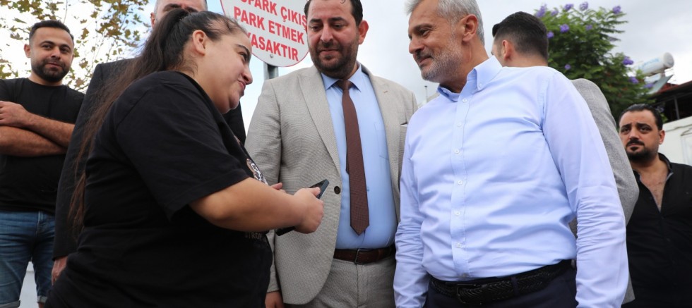 BAŞKAN ÖNTÜRK, SAMANDAĞ ESNAFINI ZİYARET ETTİ