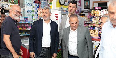 BAŞKAN ÖNTÜRK, ALTINÖZÜ ESNAFINI ZİYARET ETTİ