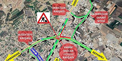 HABİBİ NECCAR KAVŞAĞI BÜYÜK ORANDA TRAFİĞE KAPATILDI