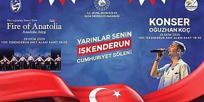 HATAY’DA 4 KONSERLE CUMHURİYET ŞÖLENİ 