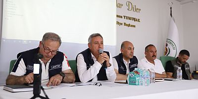 HATSU HEYETİ, REYHANLI MUHTARLARIYLA BİR ARAYA GELDİ