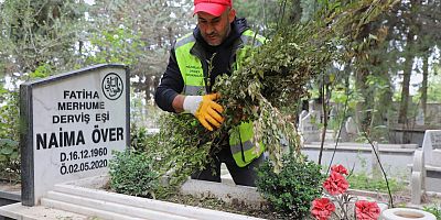 HBB’DEN ARMUTLU MEZARLIĞI’NA BAKIM VE TEMİZLİK ÇALIŞMASI